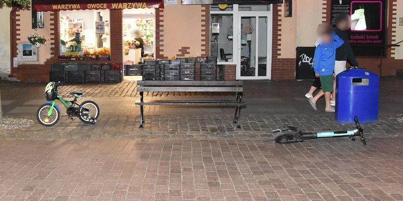 Łeba: Nastolatek na hulajnodze potrącił dziecko