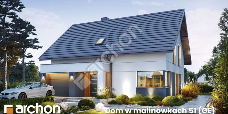 Nowoczesny projekt domu z garażem i przestronnym wnętrzem!