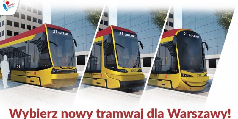 Wybierz, jak będzie wyglądał nowy tramwaj dla Warszawy!