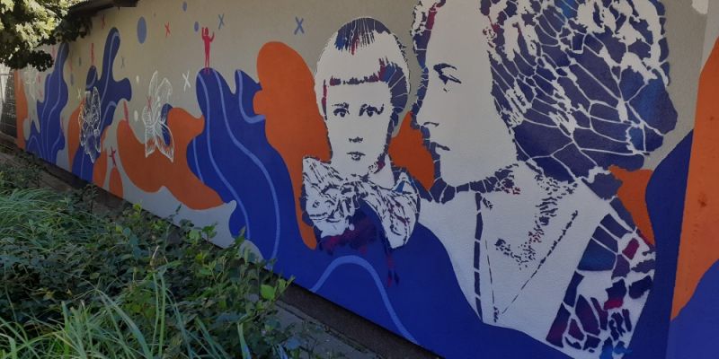 Mural poświęcony bohaterce, która przeżyła rzeź Woli