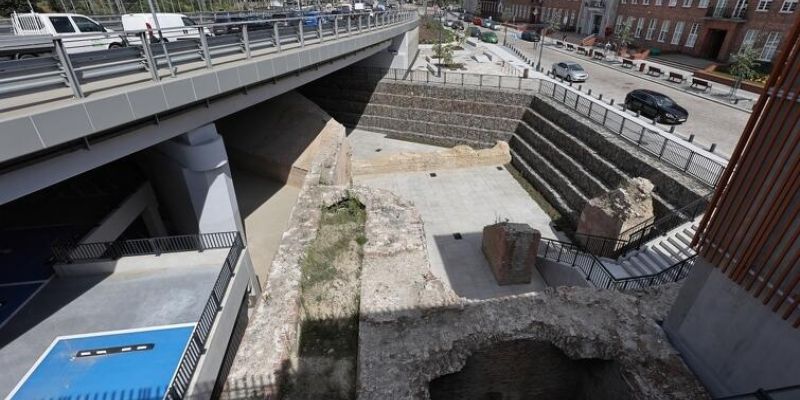 Pozostałości Bastionu Wiebego pod Wiaduktem Biskupia Górka