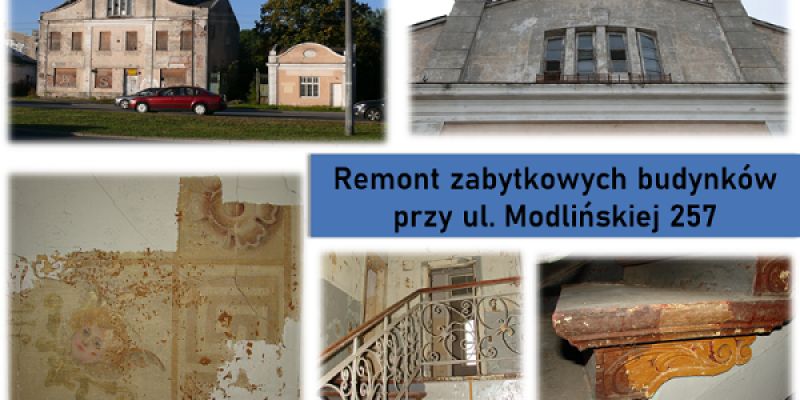 Umowa na remont zabytku przy Modlińskiej 257