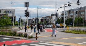Nowa infrastruktura dla pieszych i rowerzystów na ulicy Sobieskiego