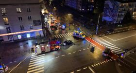 Poważny wypadek na Bielanach