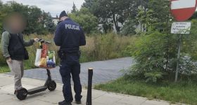 Kierowcy hulajnóg elektrycznych skontrolowani przez policję