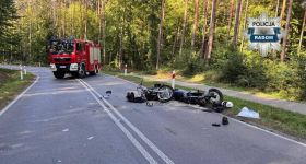 Tragiczny wypadek motocyklowy. Nie żyje 65-letni kierowca